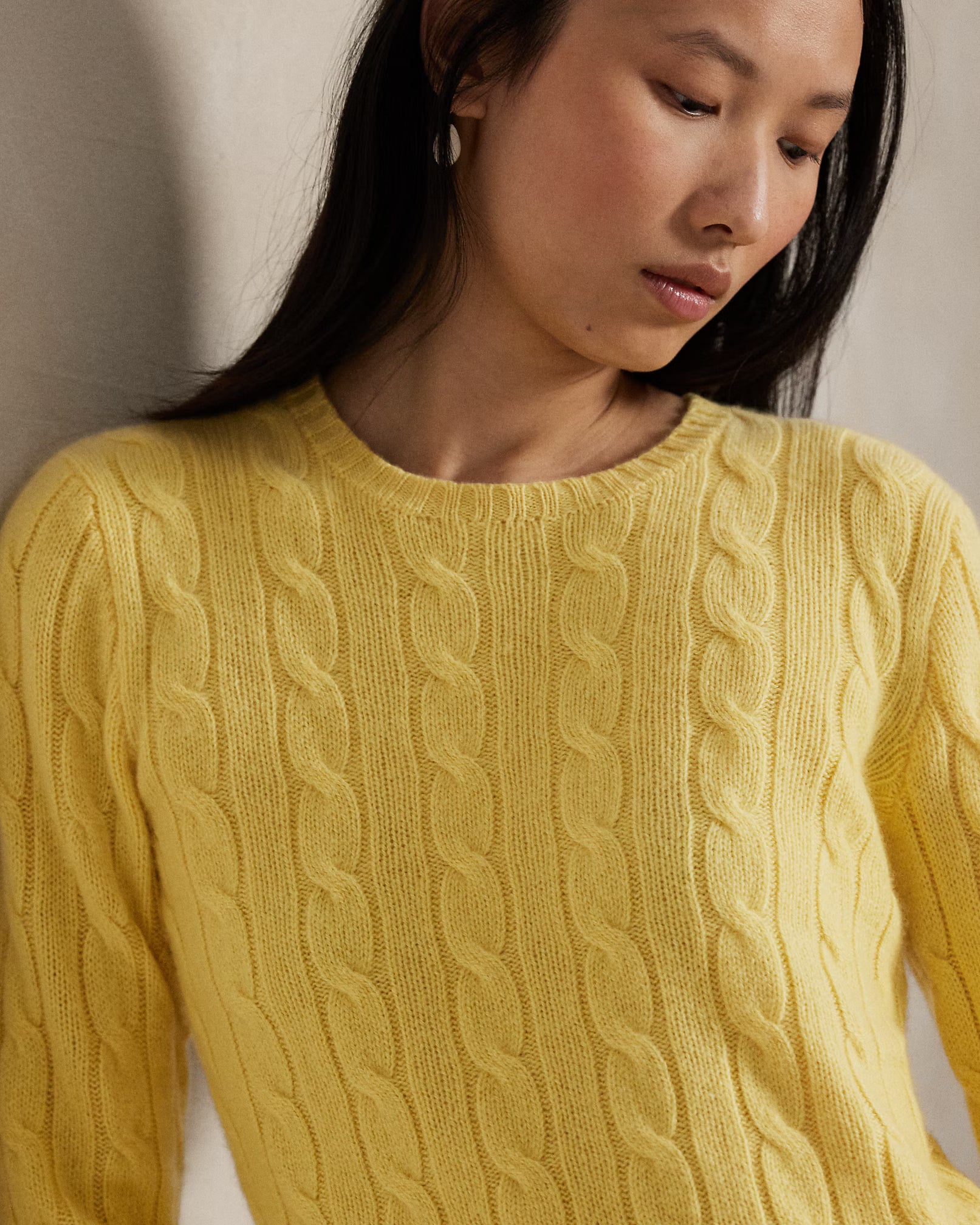 Cashmere Cable Crewneck Sweater - The Lake Forest Shop
