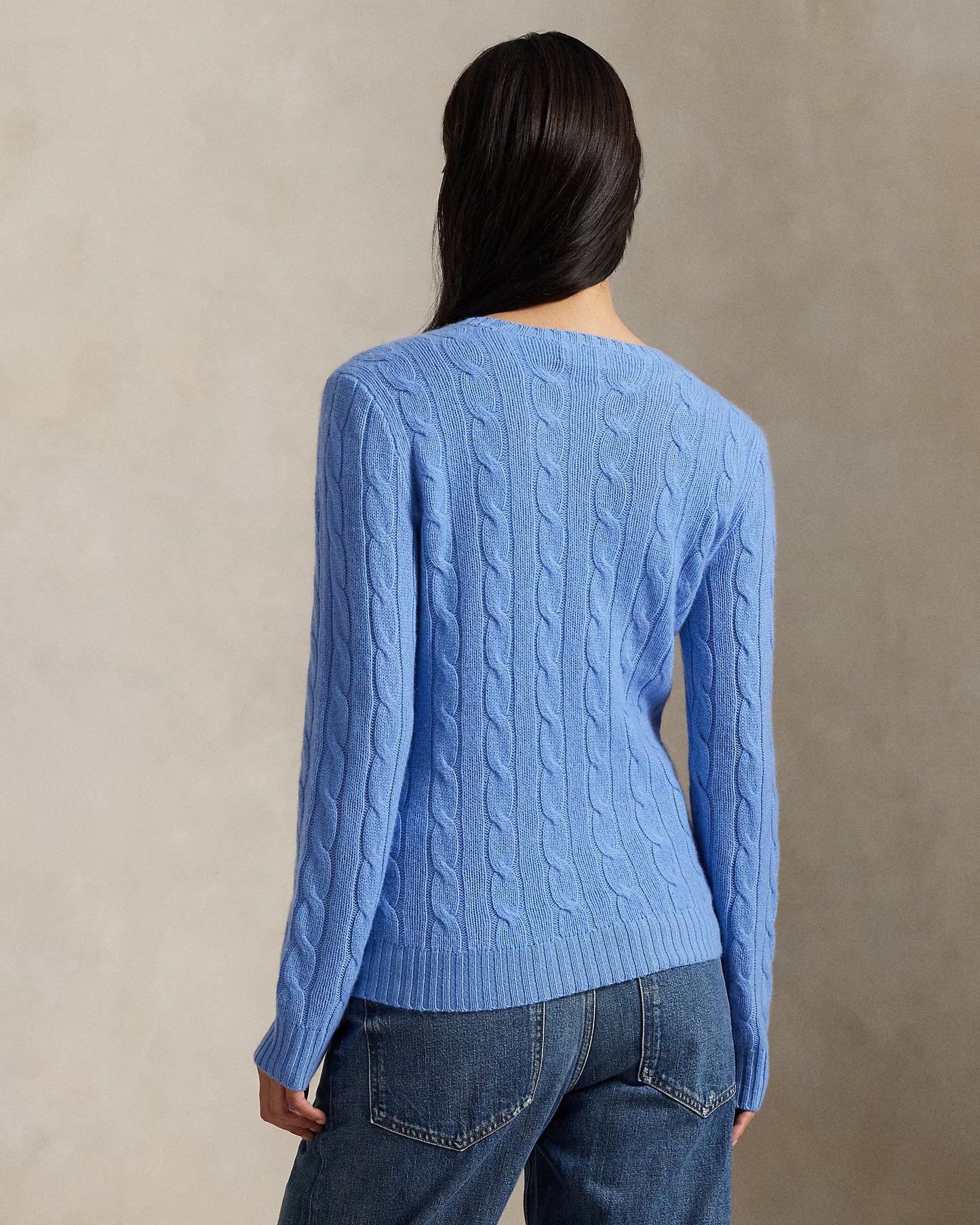 Cashmere Cable Crewneck Sweater - The Lake Forest Shop