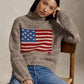 Flag Turtleneck Sweater