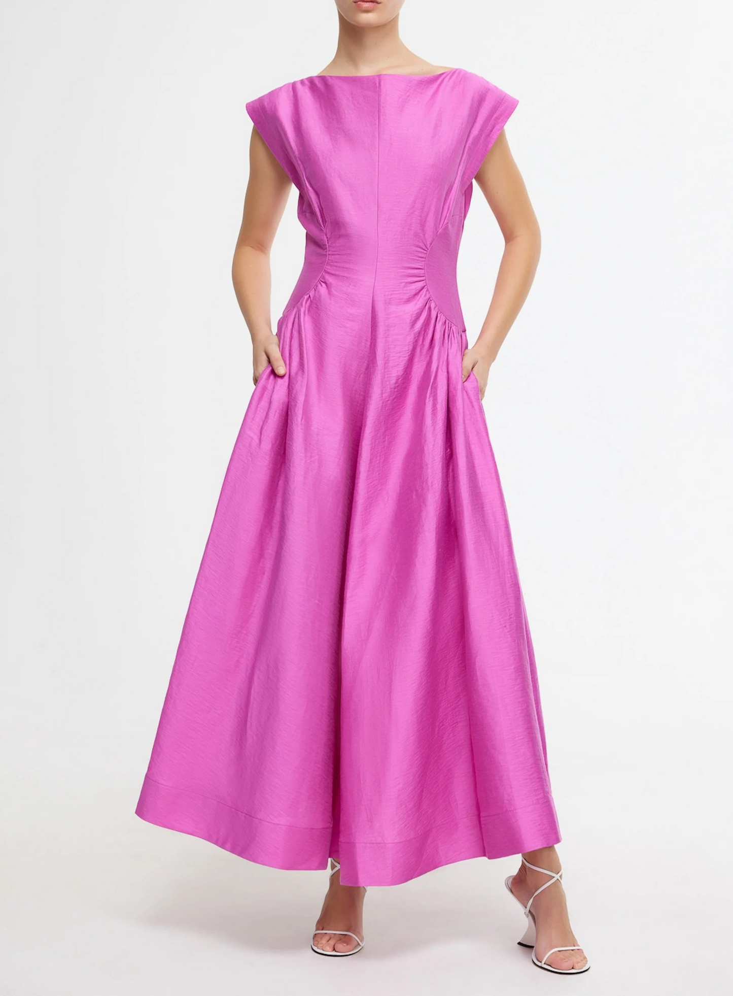 Emery Midi Dress Fuchsia