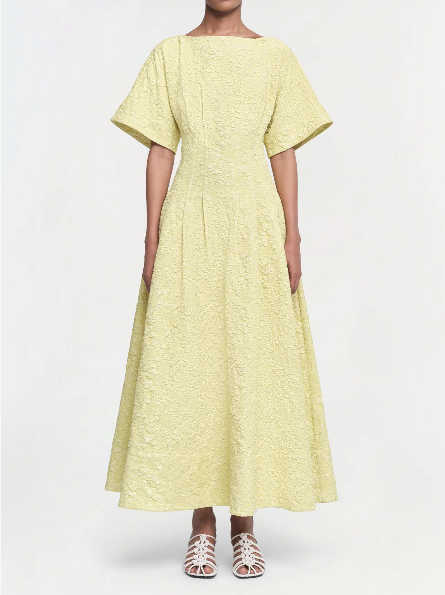 Simkhai Rosalie Dress Citrine Yellow