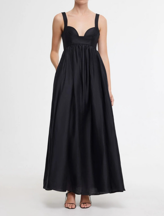 Acler Sandgate Midi Dress in Black