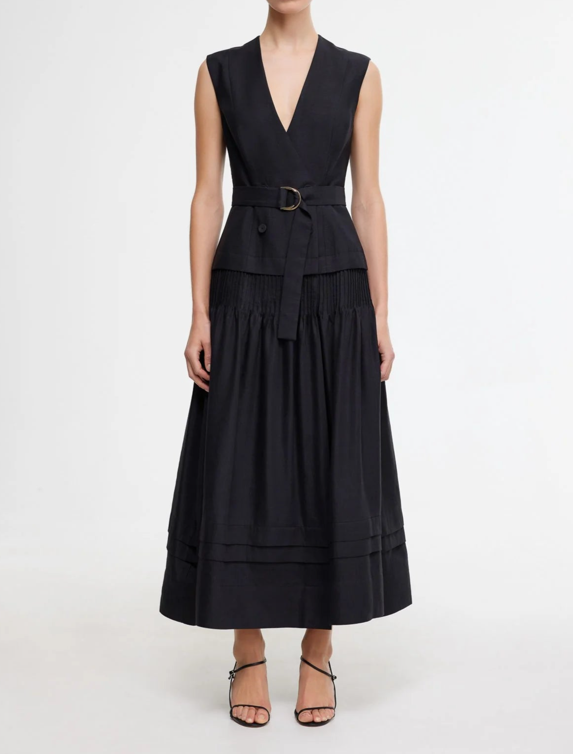 Acler Delaware Midi Dress in Black