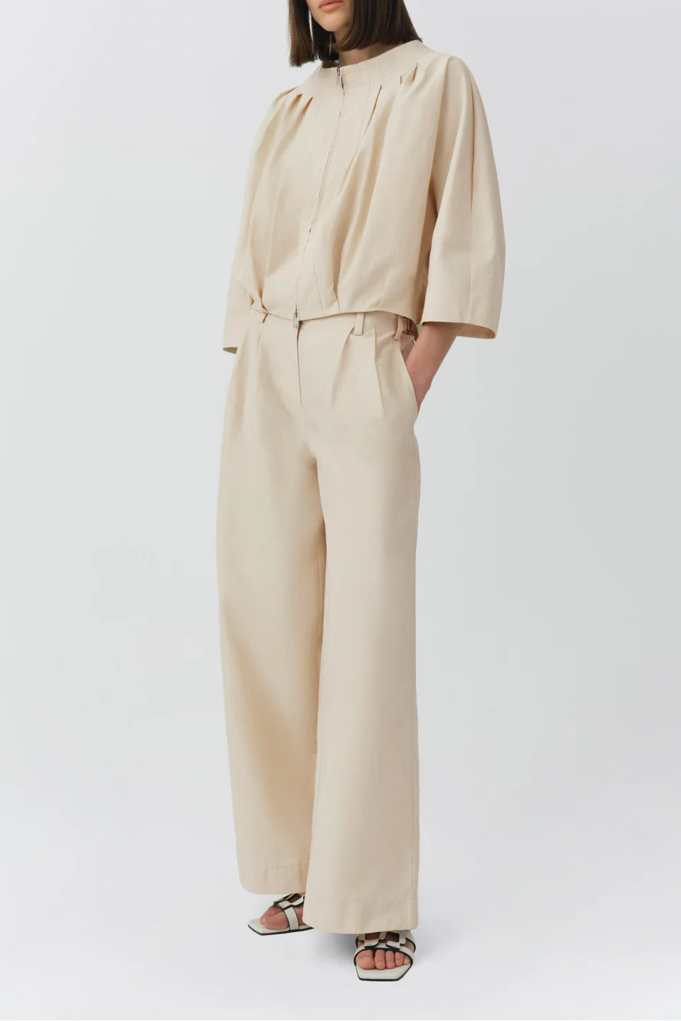Jess Pleated Jacket - The Lake Forest Shop