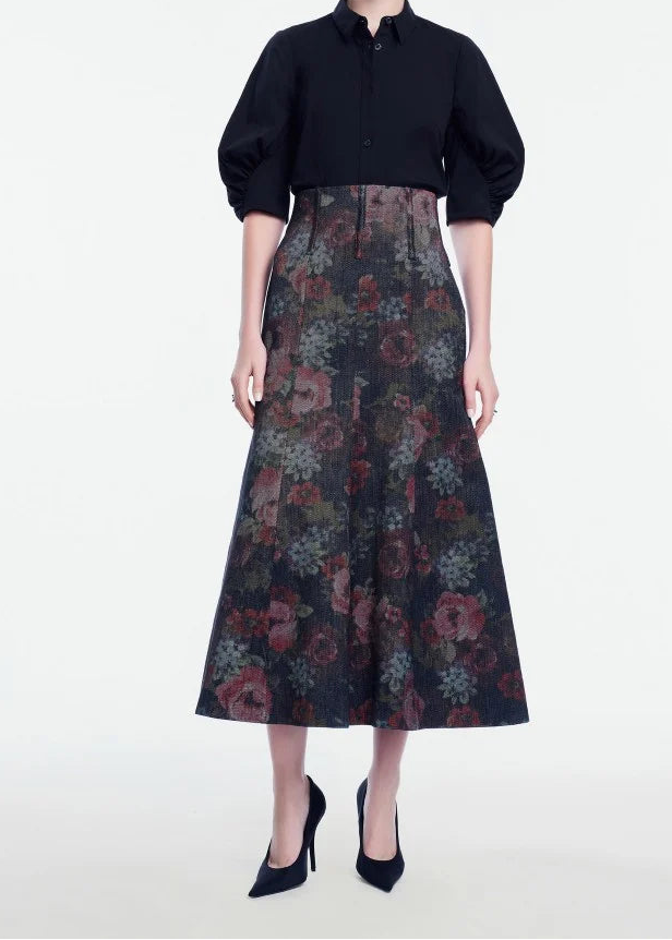 Floral Trumpet Skirt