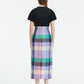 Plaid Asymmetrical Skirt