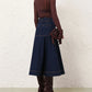 Denim Midi Skirt