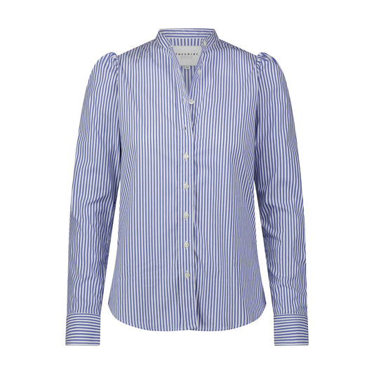 The Puffed Shoulder Striped Shirt - The Lake Forest Shop