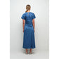 Marabella S/S Draped Midi Dress - The Lake Forest Shop