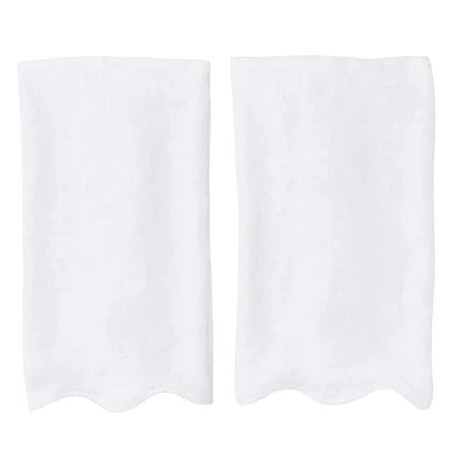 Scallop Hand Towels - Pair