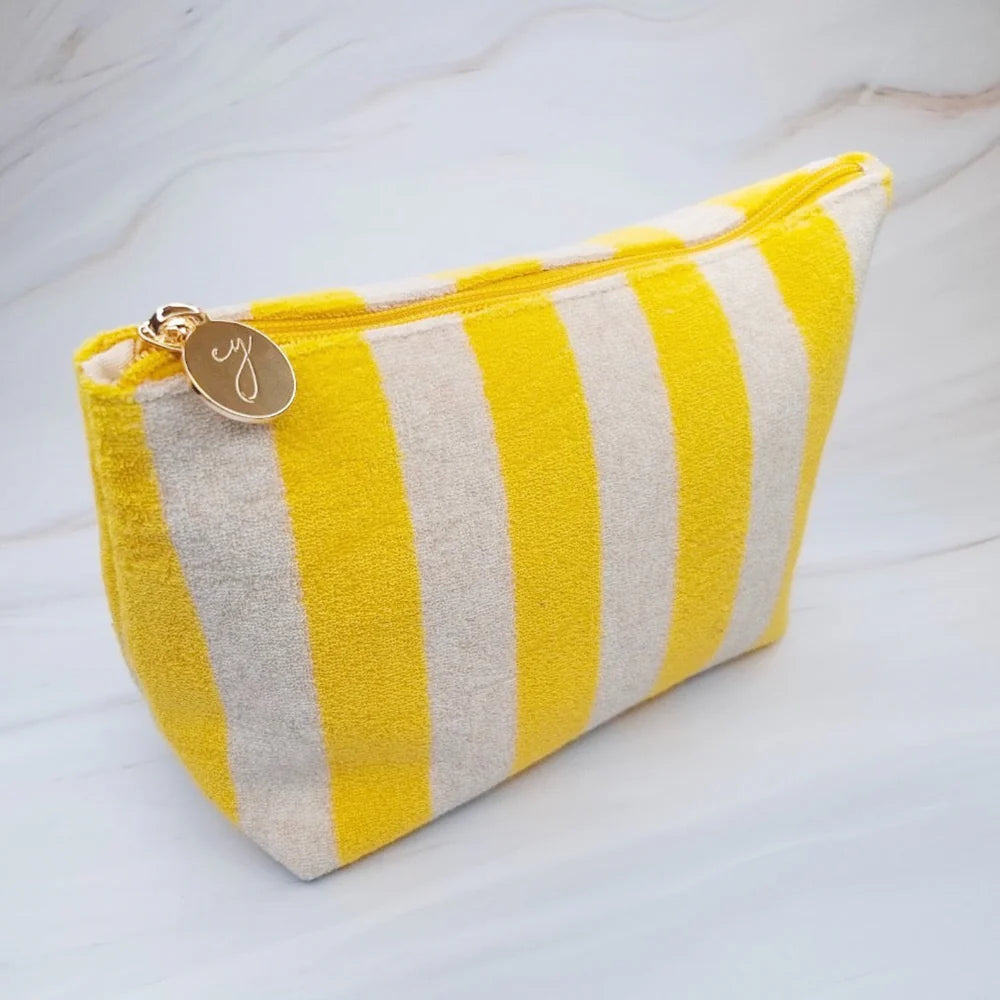 Terry Striped Pouch - The Lake Forest Shop